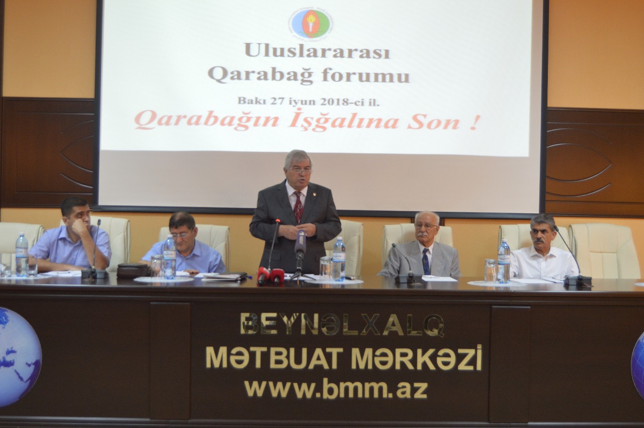 “Qarabağın işğalına son!” adlı Uluslararası Qarabağ Forumu keçirilib – FOTOLAR