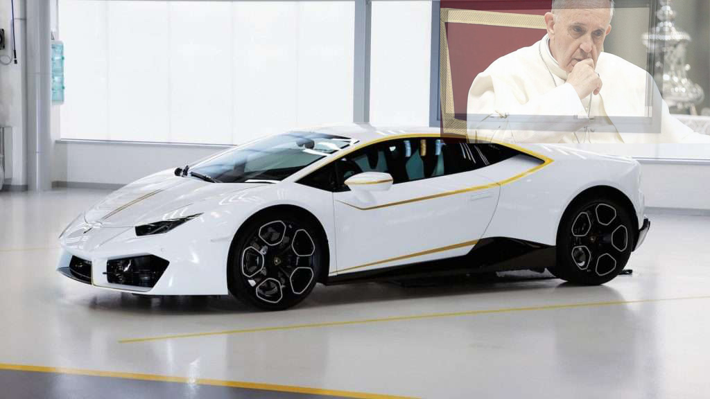 Roma Papasının “Lamborghini”si lotoreyada uduşa qoyuldu
