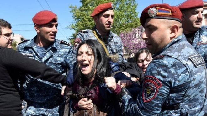 Ermənistanda Manvel Qriqoryanın azadlığa buraxılmasına qarşı etiraz edirlər