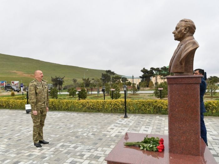 Prezident İlham Əliyev N saylı hərbi hissədə olub - FOTO