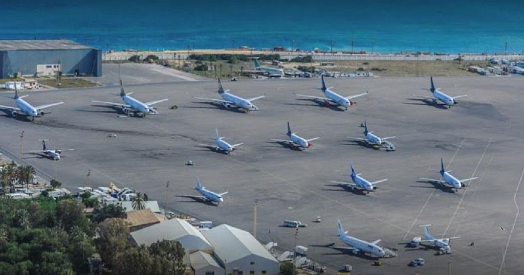 Tripolinin hava limanı atəşə tutulub