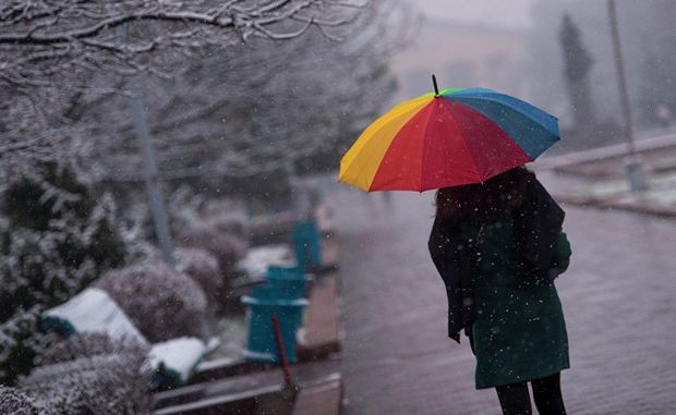Sabahın havası: şimşək, dolu, sulu qar