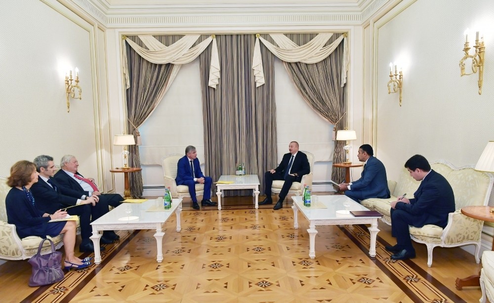 Prezident İlham Əliyev Fransa Senatının Fransa-Qafqaz dostluq qrupu sədrini qəbul edib