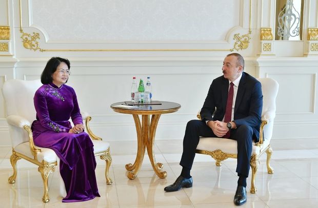 İlham Əliyev Vyetnamın vitse-prezidentini qəbul etdi – FOTO