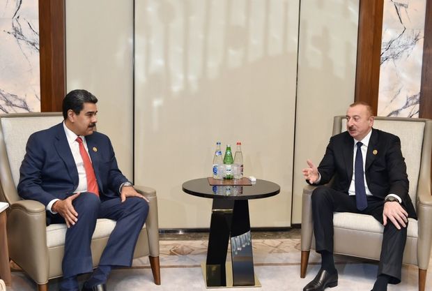 Prezident İlham Əliyevin Venesuela Prezidenti Nikolas Maduro ilə görüşü olub