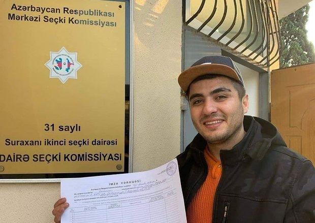 Bloger Mehman Hüseynov bələdiyyə seçkilərində namizədliyini irəli sürüb