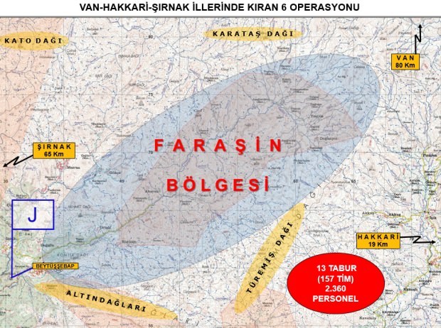 Türkiyədə “Kıran 6” antiterror əməliyyatı başlayıb