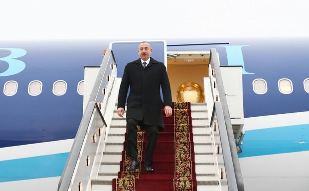 İlham Əliyev Rusiyaya səfərə getdi – FOTO