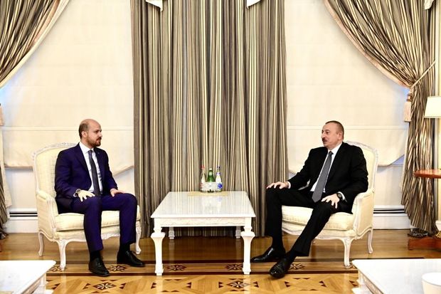 İlham Əliyev Bilal Ərdoğanı qəbul etdi