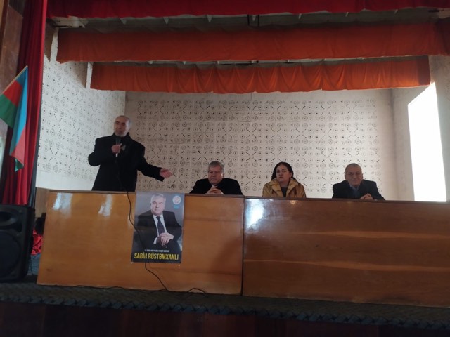Neftçalanın Xol Qarabucaq kəndində Sabir Rüstəmxanlı ilə izdihamlı görüş keçirilib- FOTOLAR