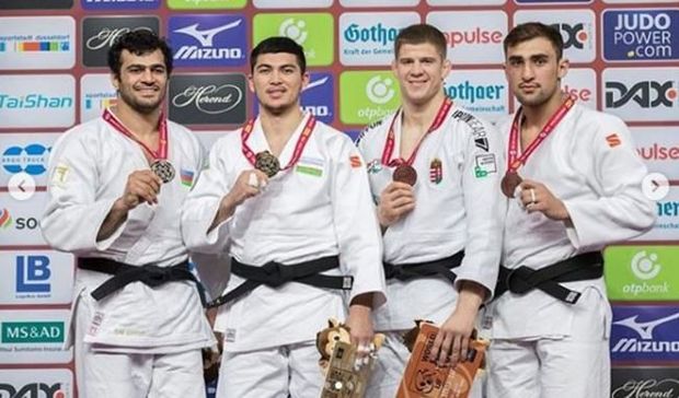 Azərbaycan cüdoçuları Almaniyada nüfuzlu yarışda dörd medala sahib olublar – FOTO